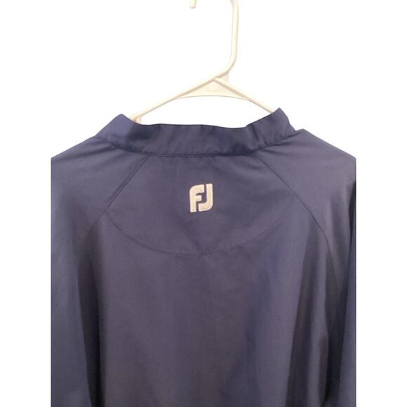 FootJoy Men Windbreaker Jacket Size XXL Navy Blue Golf Classic Preppy FJ Popover - Picture 9 of 12